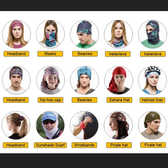 Mask Neck Gaiter Tube Bandana - Picture 4 of 5